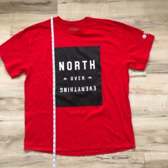 NORTH OVER EVERYTHING Red Graphic T-Shirt - Picture 3 of 7